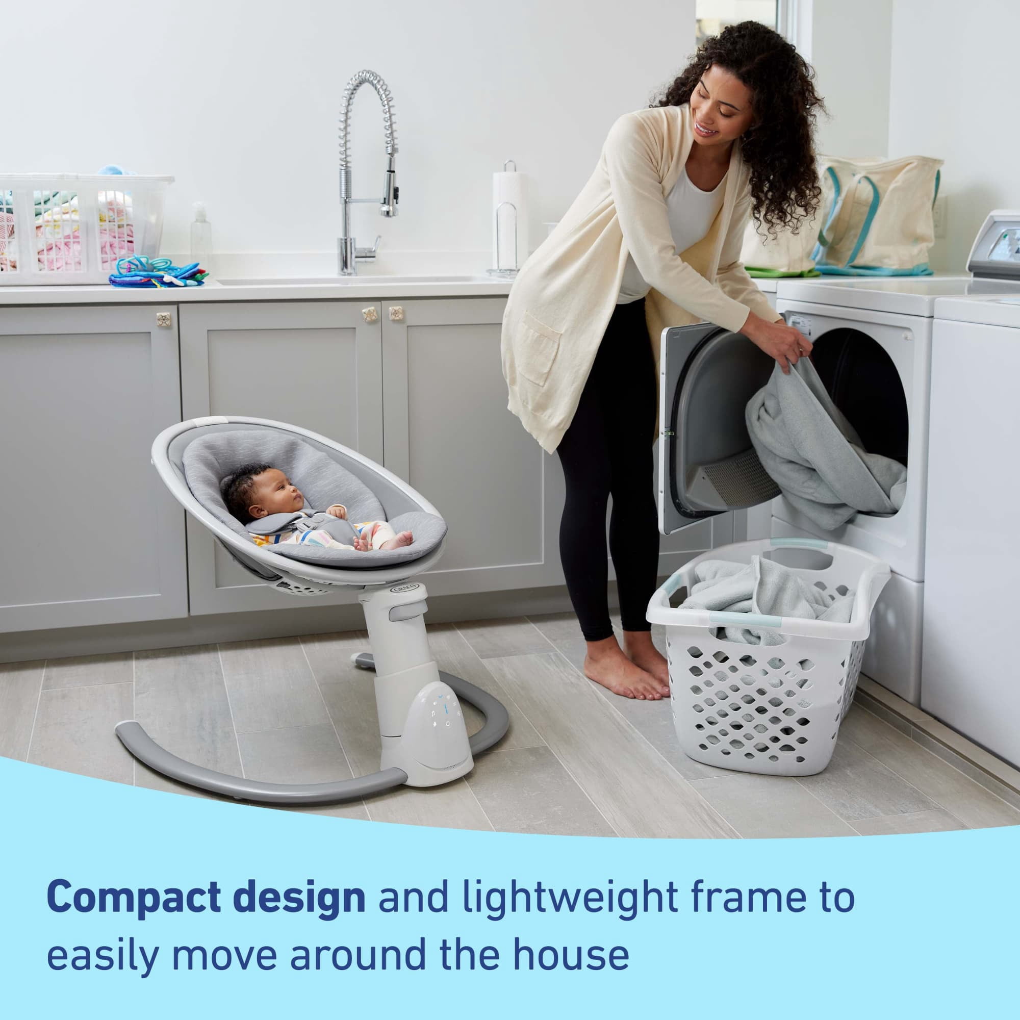 Graco Soothe 'n Sway Bluetooth 3-in-1 Swing, Lucca