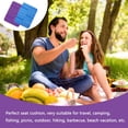 thumbnail image 5 of 2 st fuktbeständiga hopfällbara, termiskt isolerade hopfällbara sittunderlag för utomhusvandring, promenader, camping och picknick (2 färger), 5 of 5