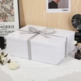thumbnail image 4 of Caja de regalo OBMMIRAO grande 43x33x15 cm blanca con tapa, 4 of 7