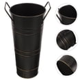 thumbnail image 5 of Iron Planter Desktop Flower Pot Flower Bucket Vase with Handles Flower Barrel Planter Plant Container for Balcony Fence Garden, 5 of 5