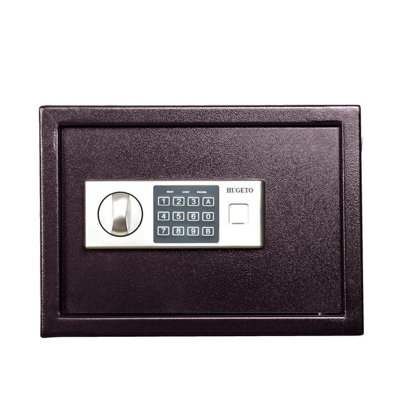 HUGETO Safe deposit boxes,  2 Cubic Feet Large Capacity with Digital Fingerprint Lock