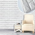 thumbnail image 4 of 1 Pc 24x24 inch 3D Brick Wall Panels, Self-Adhesive Peel and Stick Brick Backsplash Wall Tile for Bathroom Kitchen Bedroom TV Wall, 4 of 8
