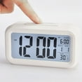 thumbnail image 6 of Temperature Mute Calendar Backlight Desktop clock Table clocks LED Digital Alarm Clock WHITE, 6 of 8