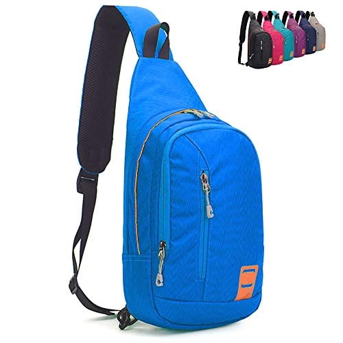 Mochila Crossbody Impermeable Pequeña Unisex Peicees Bolso de Hombro Pecho Daypack