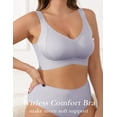thumbnail image 3 of LWP Wireless Support Shaper Full Coverage Bra Everyday Bras Soft Light Comfort Bras for Women, 3 of 7