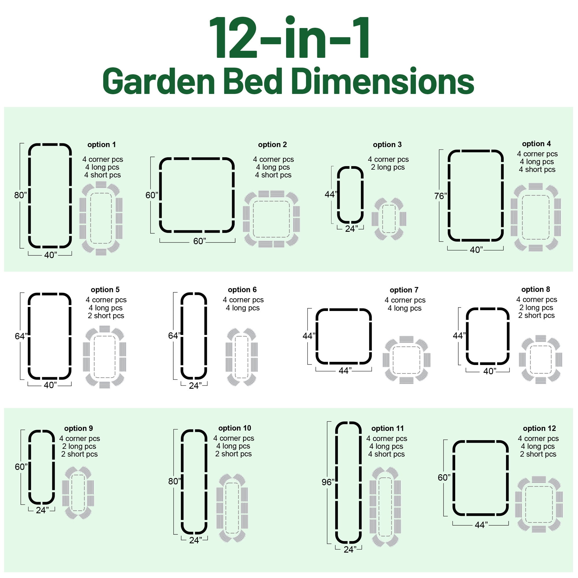 Olle Galvanized Raised Garden Beds Outdoor Plant Boxes Outdoor Garden 17" Tall Metal Raised Garden Bed 12-In-1 Garden Beds Outdoor for Vegetables, Cobalt Blue 17" Tall