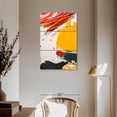 thumbnail image 3 of Elephant Stock Abstract Splatter Expression Wall Art - Vertical Multi Panel Canvas - Living Room Wall Decor - Abstract Multi Panel - Red And Black Decor - 36" x 57", 3 of 8