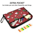 thumbnail image 2 of Accordion File Organizer with Zip Closure 13 Pockets Expanding File Folder Letter A4 Paper Document Organizer for Home Office Cute Pink Strawberry Pattern, 2 of 7