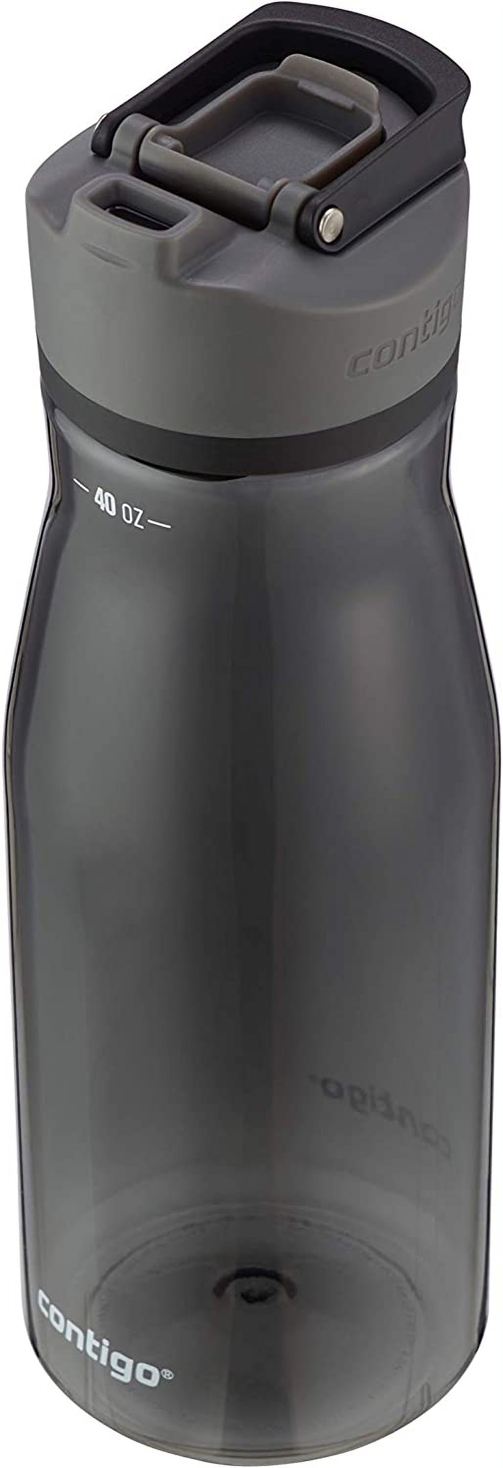 Contigo Cortland Spill-Proof Water Bottle, BPA-Free Plastic Water Bottle  with Leak-Proof Lid and Carry Handle, Dishwasher Safe, 40oz, Licorice 