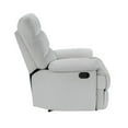 thumbnail image 2 of Lexicon Colin Upholstered Velvet Fabric Manual Recliner in Light Gray, 2 of 4