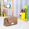 thumbnail image 4 of RXIRUCGD Solid Color Pencil Case with Large Capacity, Multi-functional Stationery Storage Bag, Pencil Pouch Pen Bag, Ideal for Storage, 4 of 6
