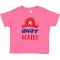 thumbnail image 3 of Inktastic Ahoy Matey, Pirate Hat, Skull and Bones - Red Blue Boys or Girls Baby T-Shirt, 3 of 5