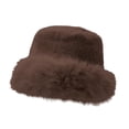 thumbnail image 2 of Sombrero de pescador de invierno, elegante, moderno y grueso, ideal para fiestas y patinaje. Marrón, 2 of 7