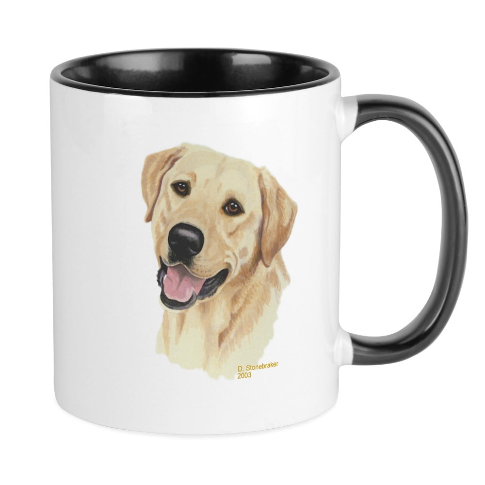 CafePress - Yellow Labrador Retriever Mug - Unique Coffee Mug, Coffee