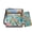 Blue and Yellow-Sea Turtle Plumeria, variant on Sea Turtle Crossbody Handbag Set Butterfly Floral Print Cross Body Bag with Wallet Set Womens Leather Shoulder Handbag Blue Hobo Bag Satchel Purse for Ladies, Pink and Blue