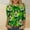 Army Green, variant on HOMBOM Womens Shamrock Shirts Irish Graphic Tees Holiday St.Patrick's Day Crewneck Army Green Trendy Tshirts for Women 3/4 Sleeve