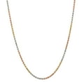 thumbnail image 1 of 14k Tri-Color 2.9mm D/C Rope Chain in 14k Yellow, White, and Rose Gold Tri-Color, 1 of 3
