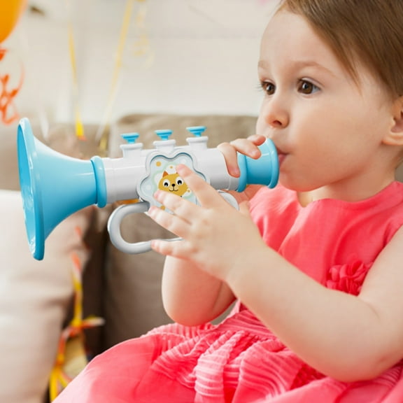 Handheld Trumpet for 1-3 Aged Toddlers,Play Music Blowing Whistle Toys,Baby Early Education Musical Instrument,Birthday and Christmas Gifts for Little Boys and Girls