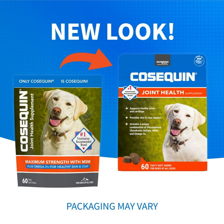 6 pack) Nutramax Cosequin for Dogs Joint Health Supplement, Soft
