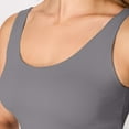 thumbnail image 4 of Hanes CoolDRI Women's Crop Tank with Built-in Shelf Bra, 3-Pack Teal/Graphite/Peri Blue 2XL, 4 of 9
