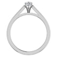 thumbnail image 4 of Diamond Engagement Ring For Women Pear GIA Certified Solitaire 3-Prong 0.50 Carat 18K White Gold (F,VS), 4 of 7