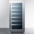 thumbnail image 2 of Summit Classic 15-Inch 34 Bottle Wine Cellar / Cooler - Stainless Steel / Black Cabinet - CL15WC, 2 of 6