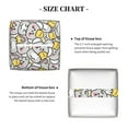 thumbnail image 5 of Rateoe cute rat with cheese Pattern Tissue Box Cover, Modern Square Decorative Leather Facial Paper Case Organizer Holder Dispenser 5X5X5'', 5 of 7