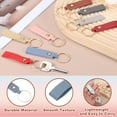thumbnail image 3 of Uxcell 40 Pcs PU Leather Keychain Blanks Bulk Laser Engraving Keychain Leather Key Fob Kit with Key Rings for DIY Supplies Gifts (Blue, 3.7" x 0.7"), 3 of 6