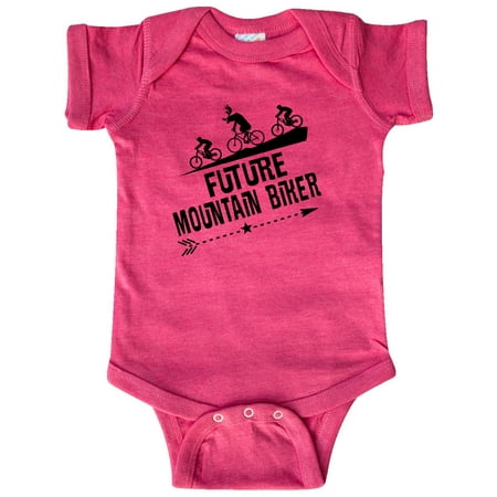 

Inktastic Mountain Biking Funny Future Biker Gift Baby Boy or Baby Girl Bodysuit
