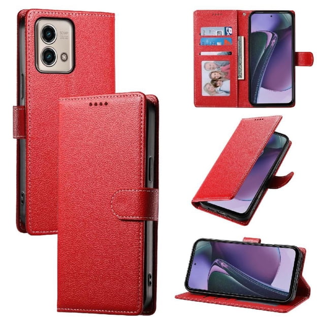 Case for FOXDOCK Motorola Moto G Stylus 5G 2023 Wallet Case – Premium Leather, 3 Card Slots, Shockproof Protection