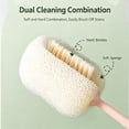 thumbnail image 4 of Steadline Long Handle Bottle Cleaning Brush,Natural Loofah Scrub Head Utensil Cleaner,Deep Reach Washing Tool For Water Cups Travel Mugs Baby Bottles And Daily Kitchen Container Tidying(Pink), 4 of 7
