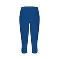 thumbnail image 4 of Women Everyday Capri Leggings Soft Stretchy Knee Length Casual Summer Bottoms, 4 of 6