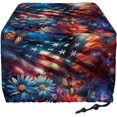 thumbnail image 2 of American Flag Daisy Toaster Cover Kitchen Small Appliance Dust Cover Toaster Cover for Standard 4 Slice Toasters Bread Maker Accessories, 2 of 7