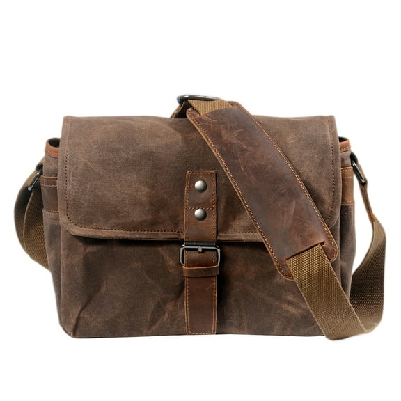 Homoyoyo Canvas Camera Bag with Single Shoulder Strap for Travel, Storage, and Outdoor Photography