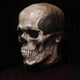 thumbnail image 3 of Máscara de cabeza completa de Halloween Yuyangstore casco de látex realista para Adultos esqueleto aterrador Color oscuro, 3 of 8