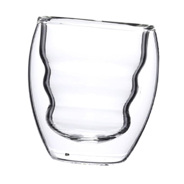 Vaso para beber Vaso de café de doble pared aislado 70 ml Vasos transparentes de doble pared Taza de café, taza de café expreso para té, café expreso, Soledad Tazas de café de doble pared
