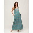 thumbnail image 3 of Womens Abstract Print Maxi Dress, 3 of 5