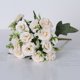 thumbnail image 3 of Peones Flores Artificiales Rosa de Seda Y Ramo de Peones para Decoraciones de Boda Del Hogar, Guía de la Flor de Mano de la Ruta Decoración de la Pared, 3 of 7