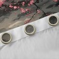 thumbnail image 4 of Manfei Ink Cherry Black Out Curtains for Home, Moon Mountain Curtains Pack of 2 (42x63 Each) for Office, Black Pink White, 4 of 6