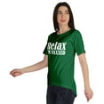 thumbnail image 4 of Inkmeso Relax Je Suis Vaxxed T-shirt en Coton à Col Rond Pro-Vaccin pour Femme, 4 of 8