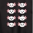 thumbnail image 3 of Instant Message - Axolotl Emotion Grid - Toddler And Youth Crewneck Fleece Sweatshirt, 3 of 6
