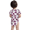 thumbnail image 3 of Yiaed Tulips Flowers Print Infant Climbing Short Sleeve Onesie One-Piece Baby Bodysuit Clothes 0-12 Months -9M, 3 of 6