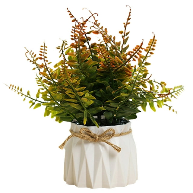 Macetas de plástico, bolas de hierba, plantas verdes, plantas en macetas, flores de simulación, adornos creativos, plantas artificiales.