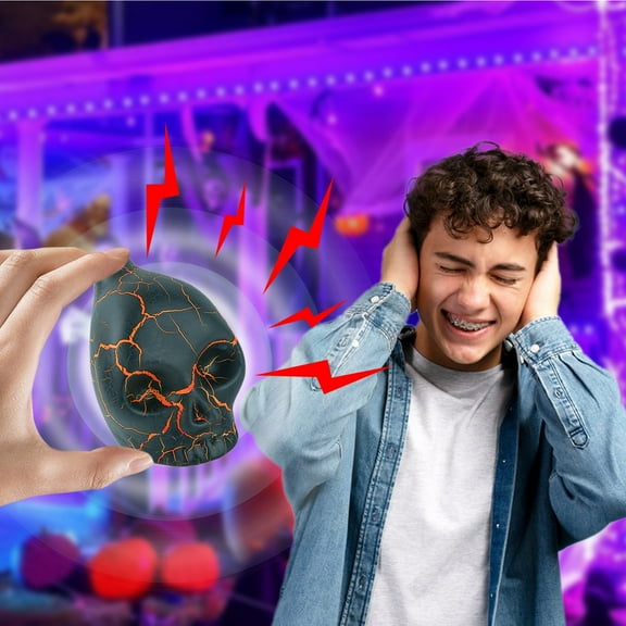 Yellow Aztec Skull Whistle Ceramic Death Scream Novelty for Cultural Enthusiasts Horror Theme Collectors