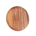 thumbnail image 1 of Plato redondo de fruta de acacia, plato para servir alimentos naturales, bandeja de madera para postres y desayunos, platillo par HOMEMAXS 6078516-MX, 1 of 6