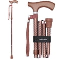 thumbnail image 1 of Bastón plegable Switch Sticks para mujer y hombre - Ajustable de 81 a 94 cm, ligero, con mango ergonómico de madera y punta de goma antideslizante. Soporta 120 kg. Bastones para mujer para mayor estab, 1 of 5