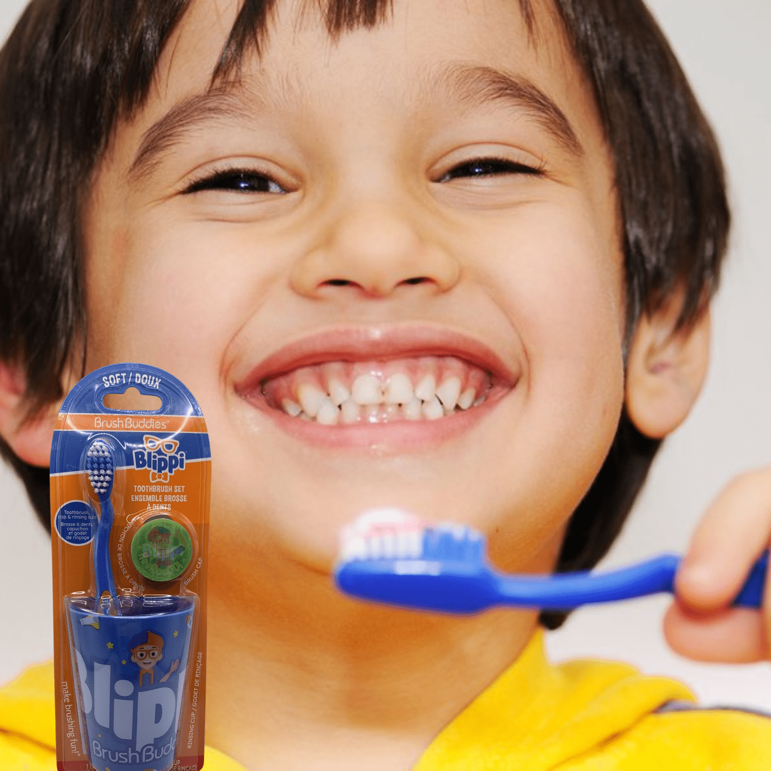 Blippi Manual Toothbrush Cup Set – Brush Buddies