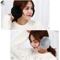 thumbnail image 4 of PULLIMORE Women's Plush Ear Muffs, Faux Fur Winter Ear Warmers, Behind Head, 4 of 7