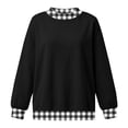 thumbnail image 6 of Oversized Sweatshirts for Women Crewneck 2026 Fall Outfits Long Sleeve Pullover Sweatshirt, Soft Loose Basic Tops, Casual Lounge Work Daily Wear, Fashion Travel Clothes Black Xxl Byhontri, 6 of 6