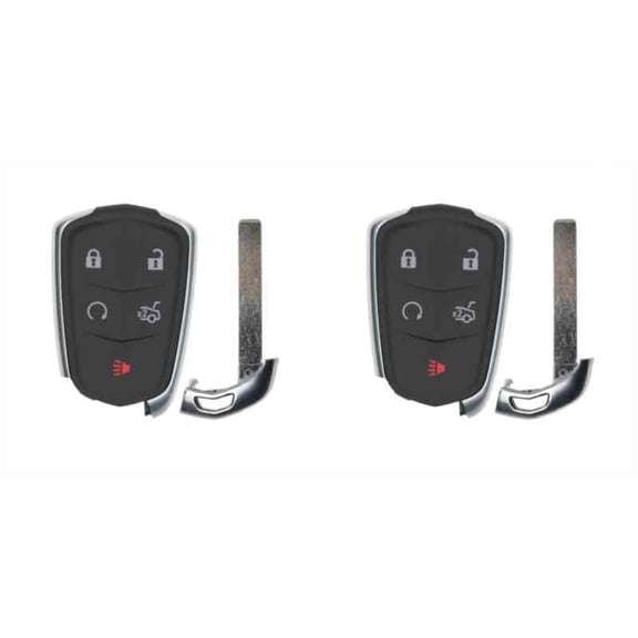 Keys4Less Replcament Smart Key Fob for Cadillac CT6 2016-2020 FCC HYQ2EB 2AOKM-G2EB Part Number 13510255 13598538 13598540 2 Pack